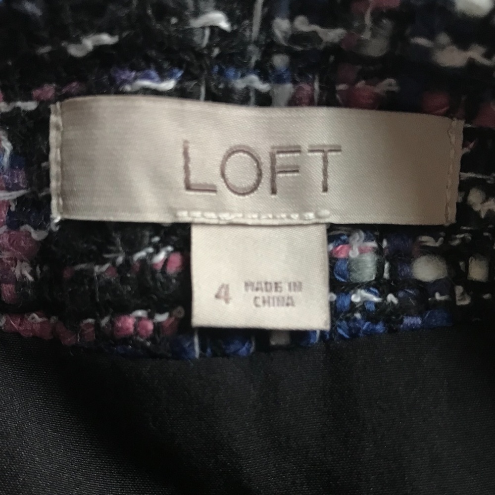 Loft Tweed Style Wrap A-Line Skirt - Picture 7 of 8